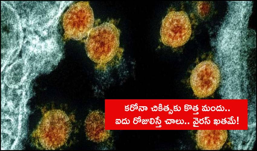 Covid New Drug : కరోనా చికిత్సకు కొత్త మందు.. ఐదు రోజులిస్తే చాలు.. వైరస్ ఖతమే! Covid New Drug : కరోనా చికిత్సకు కొత్త మందు.. ఐదు రోజులిస్తే చాలు.. వైరస్ ఖతమే!