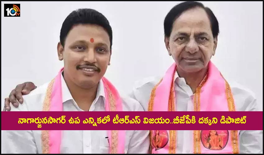Nagarjunasagar Election Results: నాగార్జునసాగర్ ఉప ఎన్నికలో టీఆర్ఎస్ విజయం..బీజేపీకి దక్కని డిపాజిట్ Nagarjunasagar Election Results: నాగార్జునసాగర్ ఉప ఎన్నికలో టీఆర్ఎస్ విజయం..బీజేపీకి దక్కని డిపాజిట్