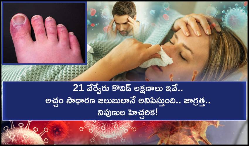 Covid Symptoms : 21 వేర్వేరు కొవిడ్ లక్షణాలు ఇవే.. అచ్చం సాధారణ జలుబులానే అనిపిస్తుంది.. నిపుణుల హెచ్చరిక! Covid Symptoms : 21 వేర్వేరు కొవిడ్ లక్షణాలు ఇవే.. అచ్చం సాధారణ జలుబులానే అనిపిస్తుంది.. నిపుణుల హెచ్చరిక!