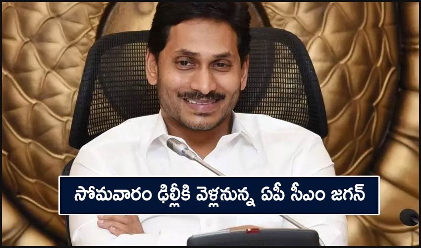 CM YS Jagan : సోమవారం ఢిల్లీకి వెళ్లనున్న ఏపీ సీఎం జగన్ CM YS Jagan : సోమవారం ఢిల్లీకి వెళ్లనున్న ఏపీ సీఎం జగన్