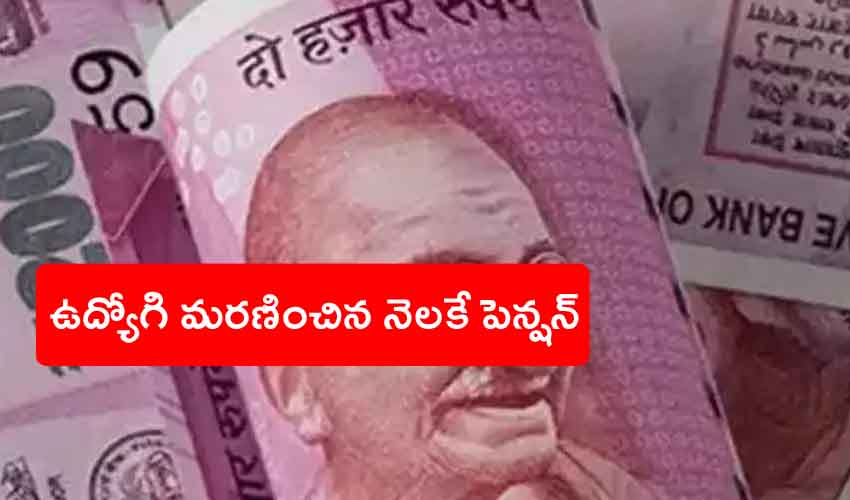 Family Pension : ఉద్యోగి మరణించిన నెలకే పెన్షన్, కేంద్రం కీలక ఆదేశం Family Pension : ఉద్యోగి మరణించిన నెలకే పెన్షన్, కేంద్రం కీలక ఆదేశం