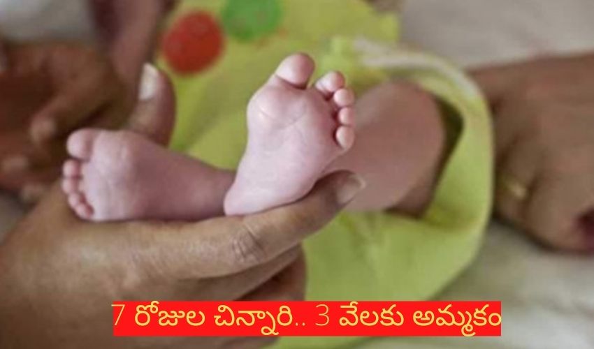 Hyderabad: 7 రోజుల చిన్నారి.. 3 వేలకు అమ్మకం పెట్టిన తల్లి! Hyderabad: 7 రోజుల చిన్నారి.. 3 వేలకు అమ్మకం పెట్టిన తల్లి!