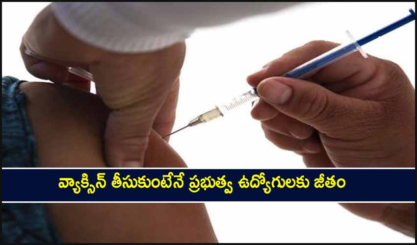 No Vaccination, No Salary