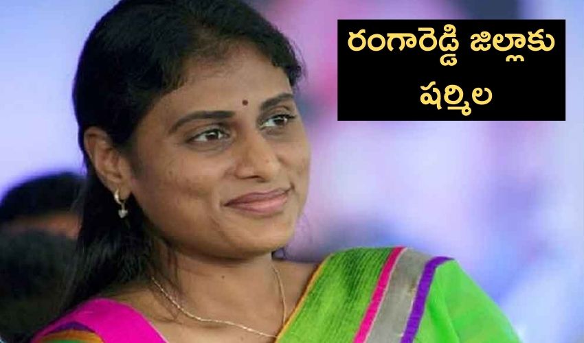 Y S Sharmila : రంగారెడ్డి జిల్లాకు రానున్న షర్మిల Y S Sharmila : రంగారెడ్డి జిల్లాకు రానున్న షర్మిల