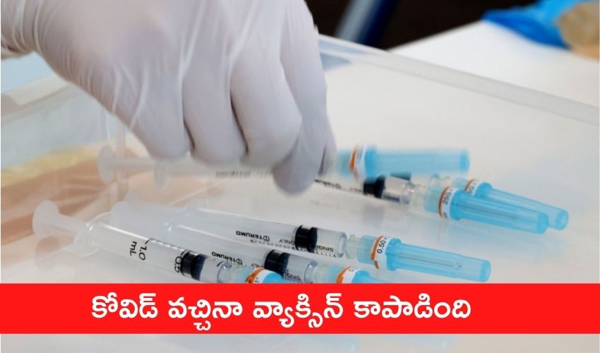 Vaccination: వ్యాక్సిన్ కాపాడింది.. కోవిడ్ వచ్చినా 80శాతం మంది ఆస్పత్రికి వెళ్లలేదు Vaccination: వ్యాక్సిన్ కాపాడింది.. కోవిడ్ వచ్చినా 80శాతం మంది ఆస్పత్రికి వెళ్లలేదు