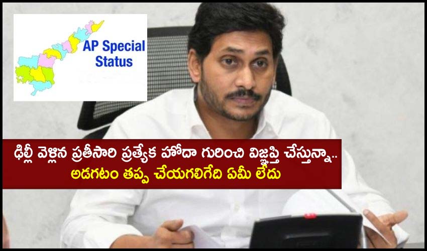 Cm Jagan Key Comments About Ap Special Status