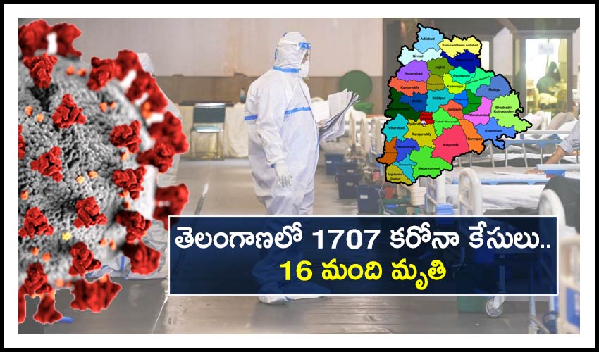 Telangana Reports 1707 New Covid 19 Cases 16 Deaths