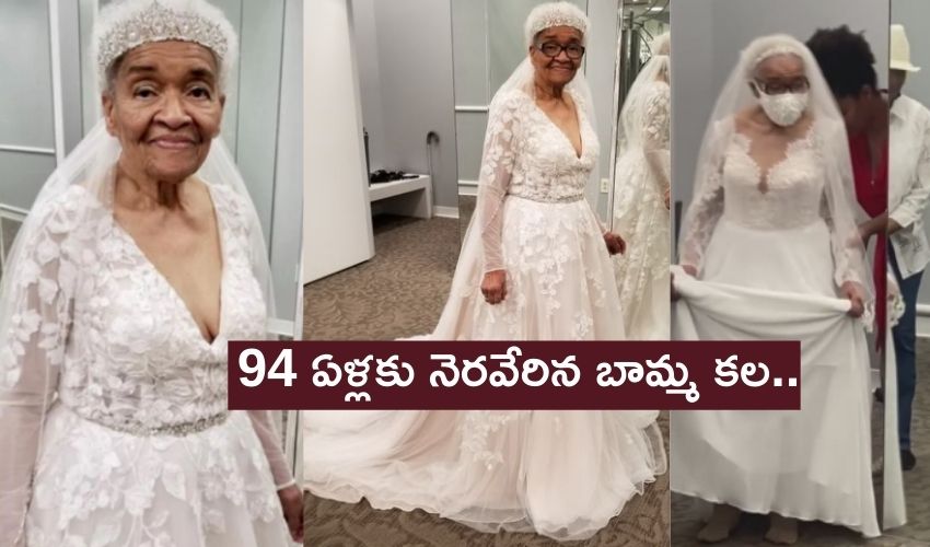 94 Yrs Women Wedding Gown