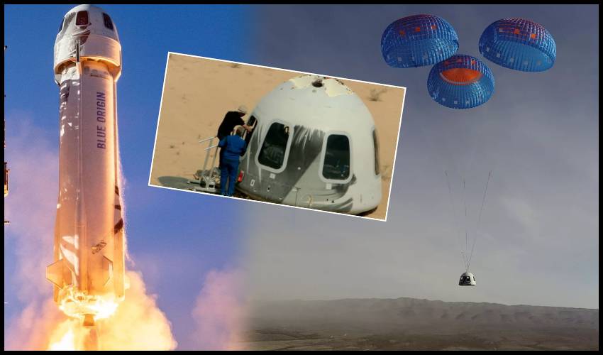 Blue Origin New Shepard Capsule Returns To Earth Safely
