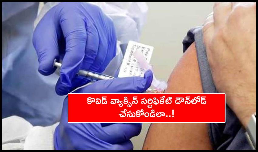 Covid 19 Vaccine Certificate