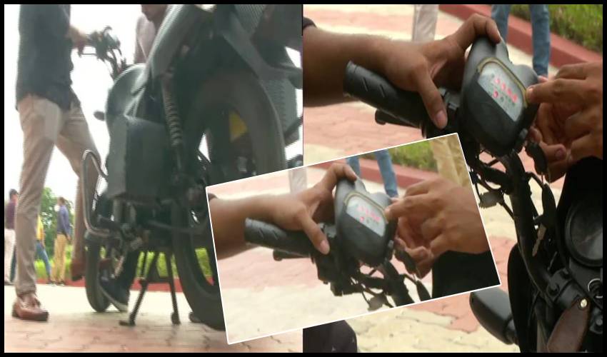 Gujarat Students Design Motorbike That Runs On Both Petrol And Electricity
