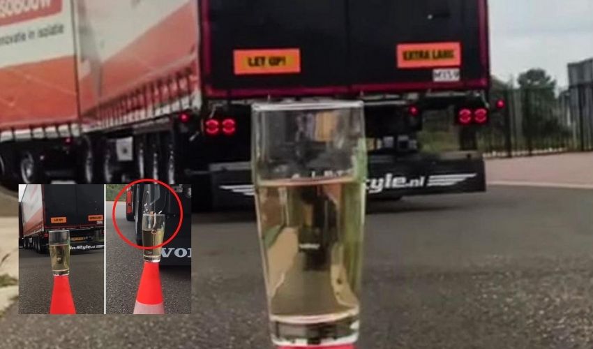 Dutch Driver Dunk Tea Bag With His Truck