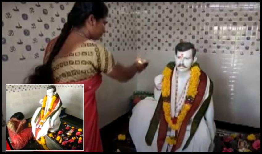 Andhra Woman Builds Temple For Dead Husband, Video Goes Viral