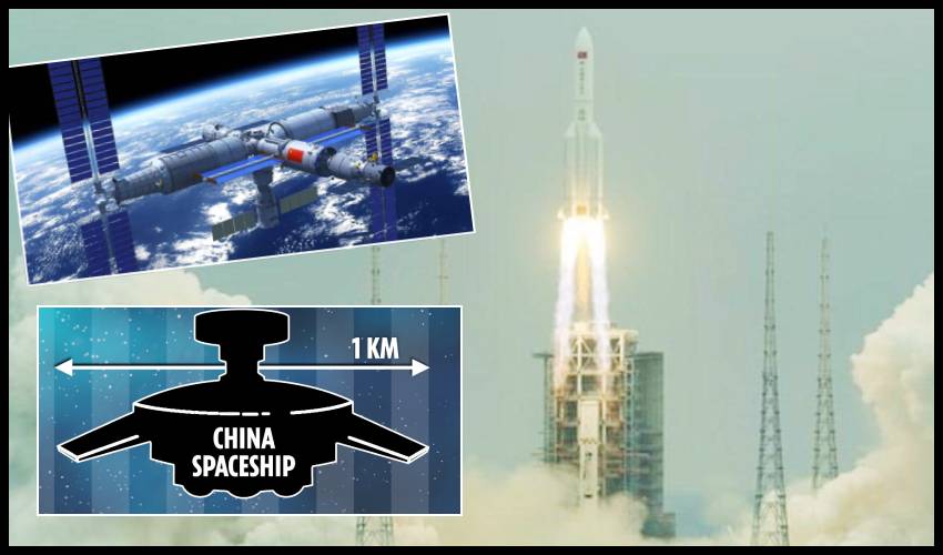 China Announces Plans For 1km Long Orbiting Spaceship
