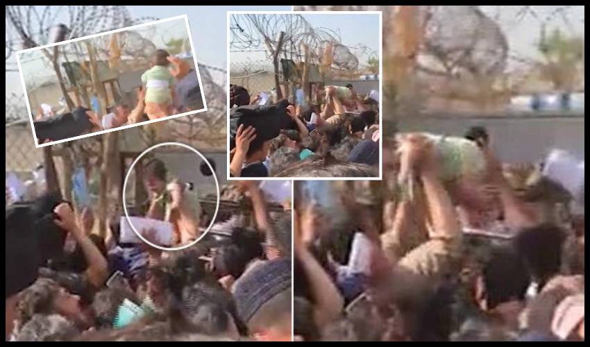 Desperate Afghan Mums Throw Babies Over Barbed Wire Fences And Beg Soldiers To Take Them