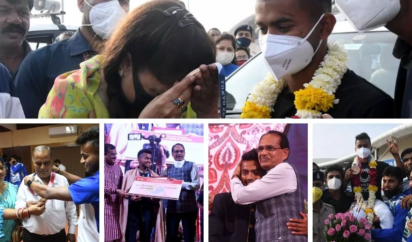 Vivek Sagar Olympic medal: ఒలింపిక్ మెడల్ తాకి కన్నీరు పెట్టుకున్న క్రీడా మంత్రి Vivek Sagar Olympic medal: ఒలింపిక్ మెడల్ తాకి కన్నీరు పెట్టుకున్న క్రీడా మంత్రి