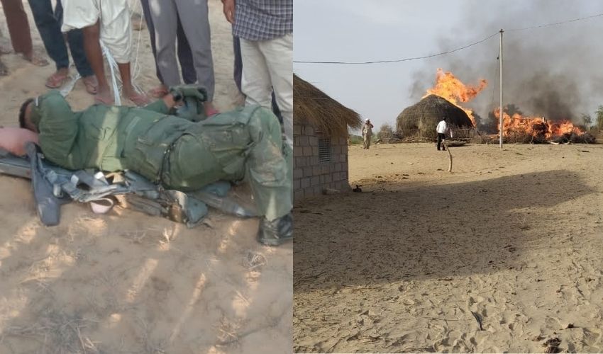 MiG-21 : కుప్పకూలిన సైనిక విమానం MiG-21 : కుప్పకూలిన సైనిక విమానం
