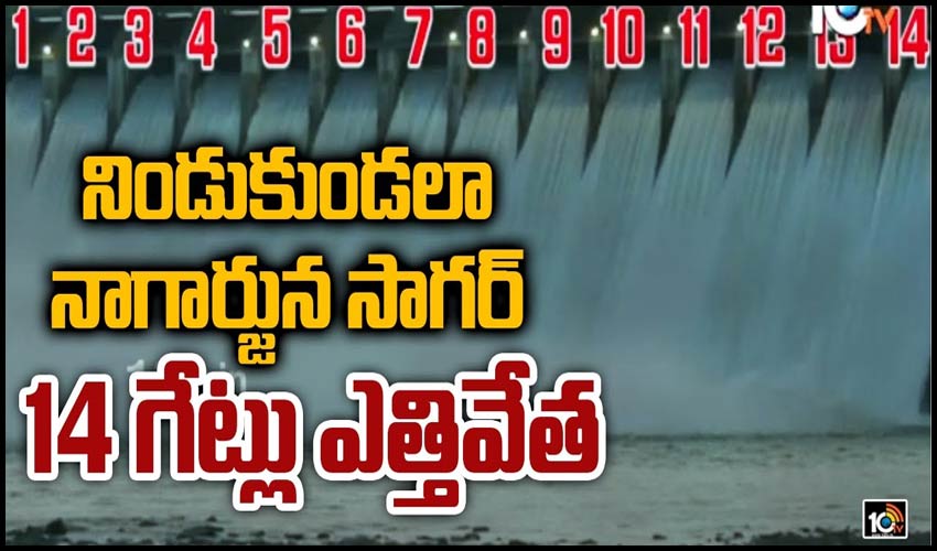 Nagarjuna Sagar: నిండుకుండలా నాగార్జున సాగర్.. 14 గేట్లు ఎత్తివేత Nagarjuna Sagar: నిండుకుండలా నాగార్జున సాగర్.. 14 గేట్లు ఎత్తివేత