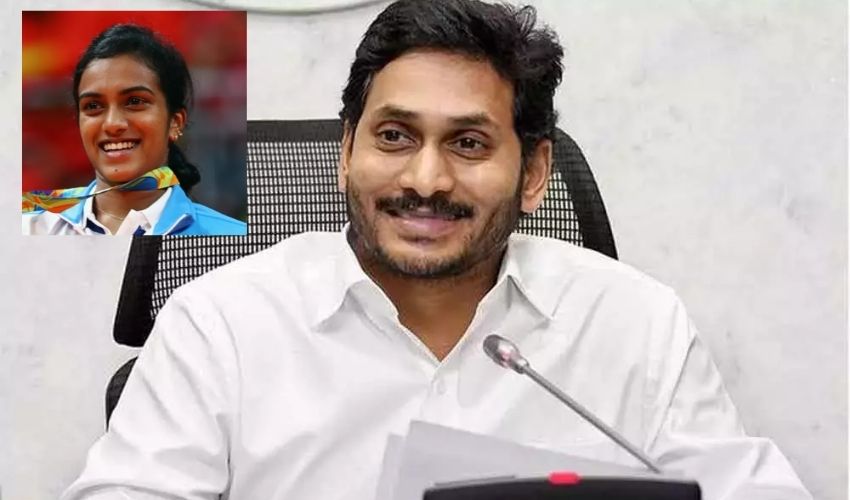 CM Jagan honors PV Sindhu