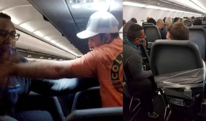 Passenger Tied To Seat : ఎగురుతున్న విమానంలో షాకింగ్ ఘటన.. ప్యాసింజర్ను కట్టేసి.. Passenger Tied To Seat : ఎగురుతున్న విమానంలో షాకింగ్ ఘటన.. ప్యాసింజర్ను కట్టేసి..