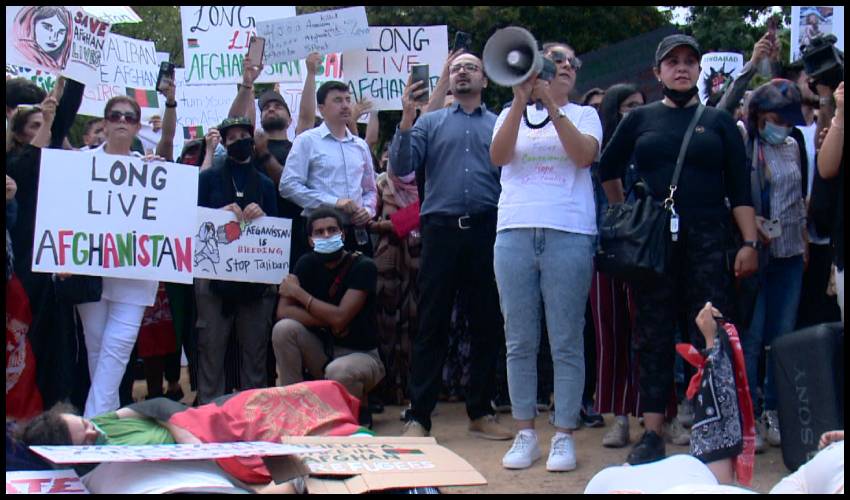 People With Ties To Afghanistan Protest At White House