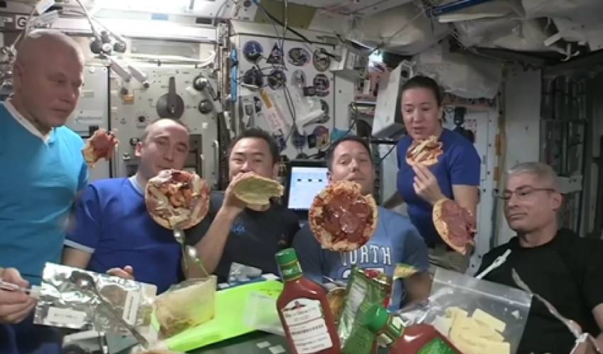 Pizza Party In Space! Astronauts Enjoy Pizza At International Space Station, Video Goes Viral