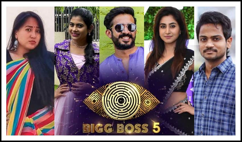 Bigg Boss 5 Telugu Contestants List