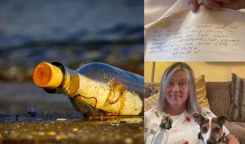 Bottle Travels 4800 Km From Canada To Wales