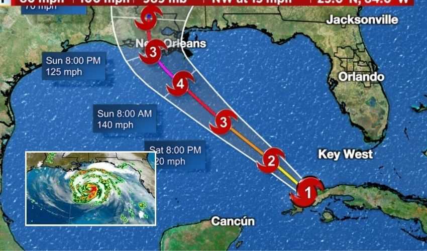 Hurricane Ida: కత్రినా వచ్చిన రోజునే ముంచుకొస్తున్న ఐదా Hurricane Ida: కత్రినా వచ్చిన రోజునే ముంచుకొస్తున్న ఐదా