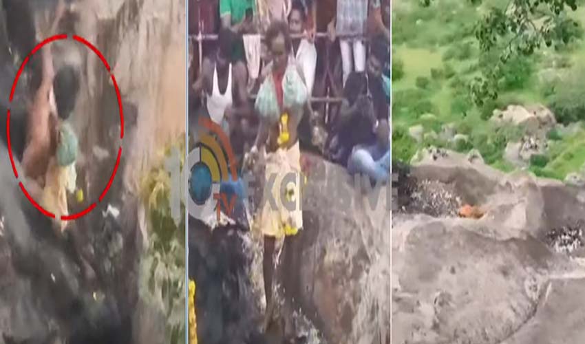The Priest Fell From The Top Of The Hill And Died In Ananthapuram Distritct Singanamala