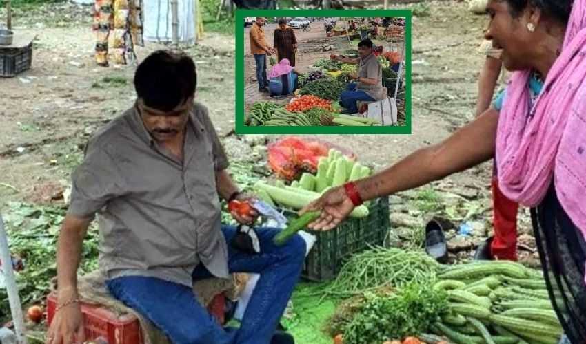 Up Ias Officer Sells Vegetables (1)