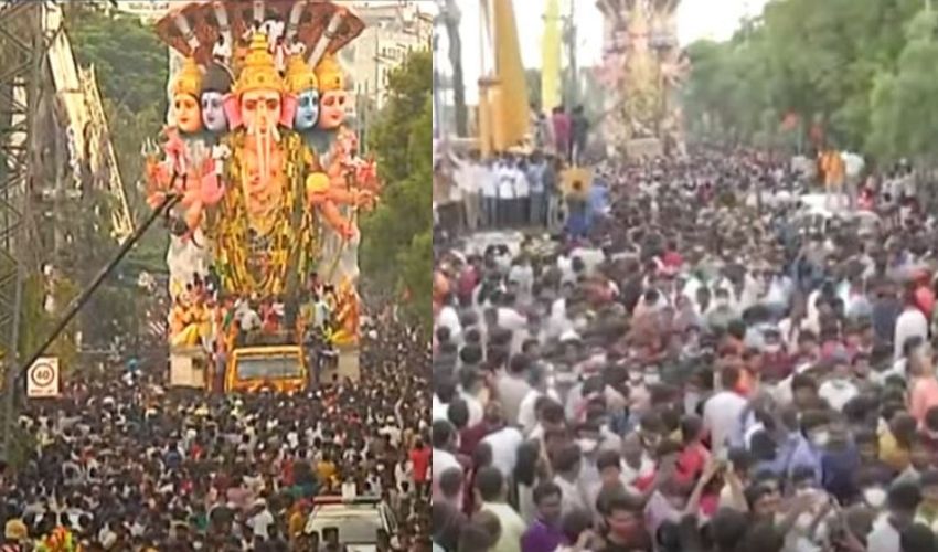 Ganesh Immersion : హైదరాబాద్ లో ప్రశాంతంగా గణేశ్ నిమజ్జనం..భక్తులతో కిక్కిరిసిపోయిన ట్యాంక్బండ్ Ganesh Immersion : హైదరాబాద్ లో ప్రశాంతంగా గణేశ్ నిమజ్జనం..భక్తులతో కిక్కిరిసిపోయిన ట్యాంక్బండ్