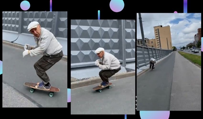 Skate Board : కుర్రాళ్లే చేస్తారా ? నేను చేస్తానంటున్న తాత..వీడియో వైరల్ Skate Board : కుర్రాళ్లే చేస్తారా ? నేను చేస్తానంటున్న తాత..వీడియో వైరల్