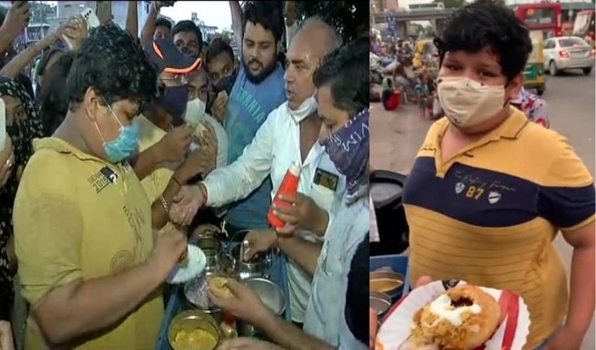 Boy Sells Dahi Kachori In Ahmedabad