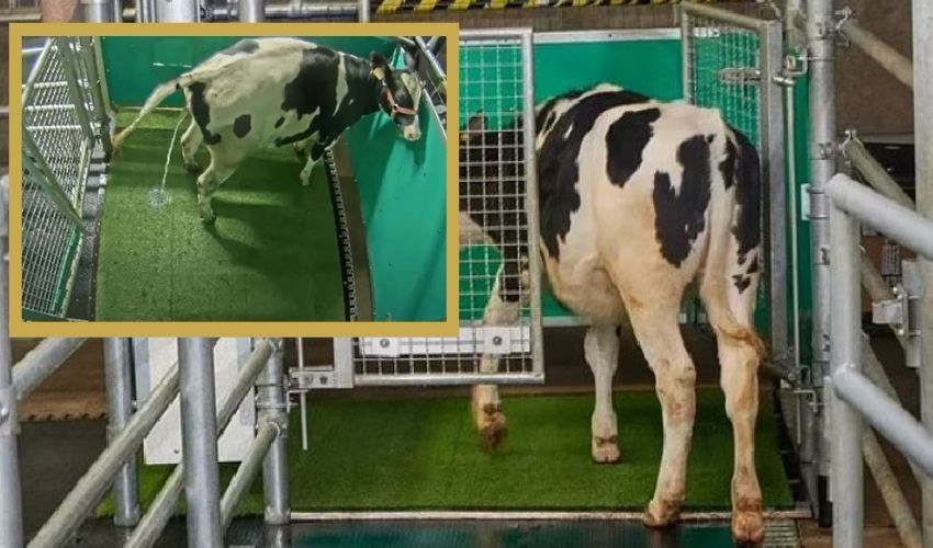 Cows Using Urinals Like Humans To Prevent Greenhouse Gases