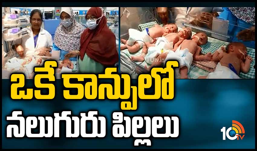 ఒకే కాన్పులో నలుగురు పిల్లలు