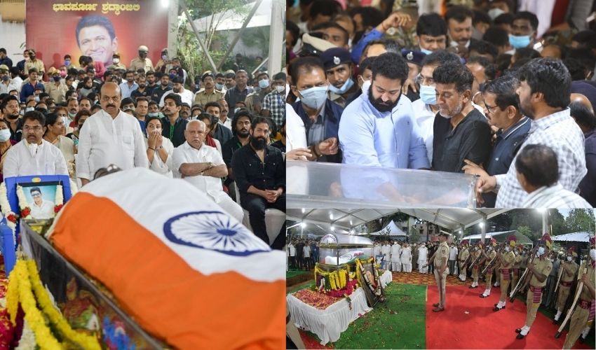 Puneeth Rajkumar: ‘అప్పు’కు కన్నీటి వీడ్కోలు.. ఫోటోలు!