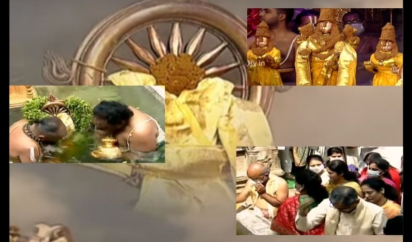 TTD : సాలకట్ల బ్రహ్మోత్సవాలు…చక్రస్నానం, శ్రీవారి సేవలో సీజేఐ ఎన్వీ రమణ TTD : సాలకట్ల బ్రహ్మోత్సవాలు…చక్రస్నానం, శ్రీవారి సేవలో సీజేఐ ఎన్వీ రమణ