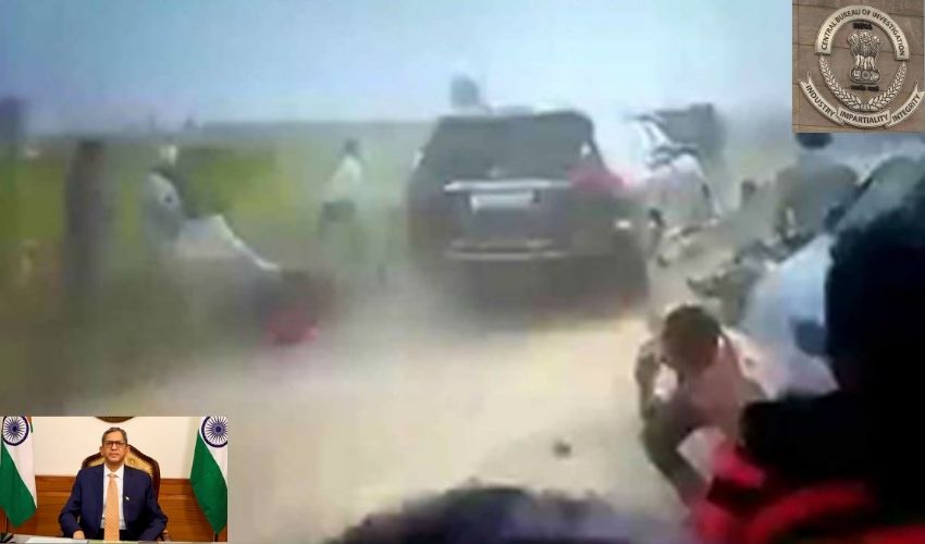 Lakhimpur Kheri Violence : రైతులపై దూసుకెళ్లిన కారు వీడియో వైరల్..సీబీఐ దర్యాప్తు చేయించాలని సీజేఐకి లాయర్ల విజ్ణప్తి Lakhimpur Kheri Violence : రైతులపై దూసుకెళ్లిన కారు వీడియో వైరల్..సీబీఐ దర్యాప్తు చేయించాలని సీజేఐకి లాయర్ల విజ్ణప్తి