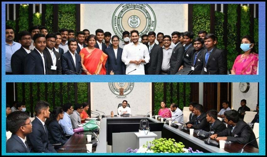 Cm Ys Jagan Congratulates Iit Rankers In Cm Camp Office