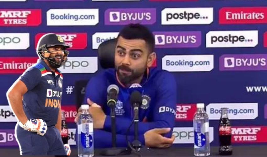 T20 World Cup 2021: తర్వాతి మ్యాచ్లో రోహిత్ ఉంటాడా.. కోహ్లీకి సూటి ప్రశ్న T20 World Cup 2021: తర్వాతి మ్యాచ్లో రోహిత్ ఉంటాడా.. కోహ్లీకి సూటి ప్రశ్న