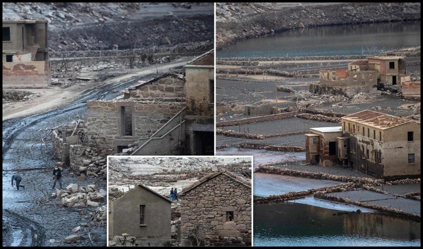 Abandoned Spanish Village Reappears After Nearly 30 Years Underwater (1)