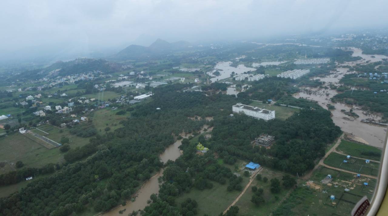 Cm Jagan Aerial Survey On Flood Affected Areas (10)