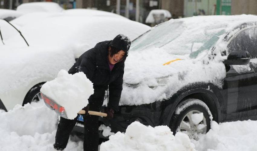 China North Eastern City Sees Highest Snowfall In 116 Years(2)