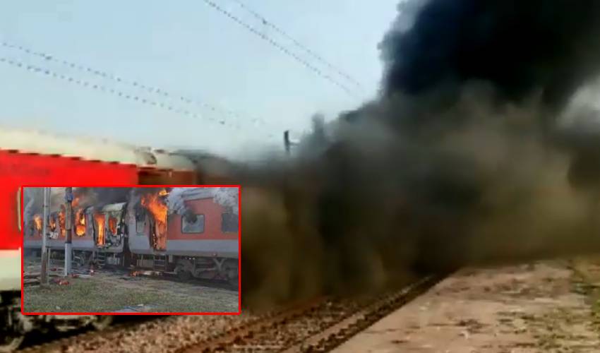 Fire In Train