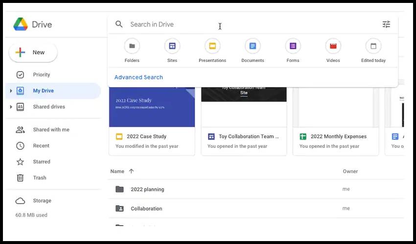 Google Drive Adds Search Chips Feature To Find Files Quickly