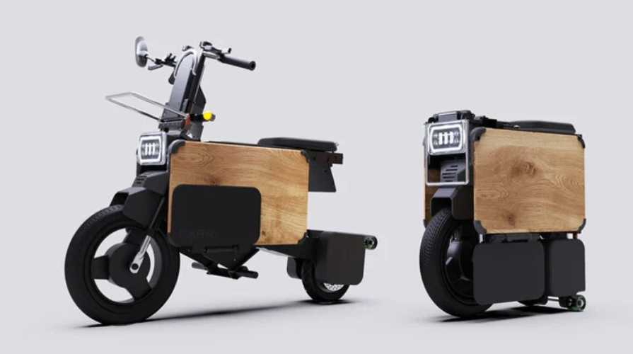 Icoma's Folding Electric Motorbike Is So Compact It Even Fits Under A Desk (2)