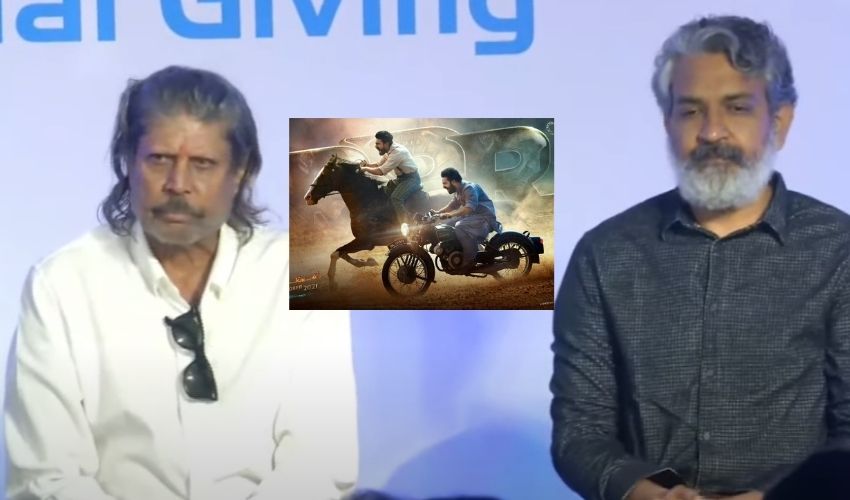 RRR డైలాగ్ లీక్ చేసిన రాజమౌళి.. గూస్ బంప్స్ గ్యారంటీ RRR డైలాగ్ లీక్ చేసిన రాజమౌళి.. గూస్ బంప్స్ గ్యారంటీ