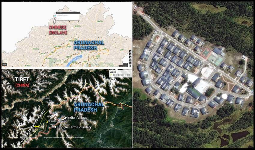 Second China Constructed Enclave In Arunachal, Show New Satellite Images (3)