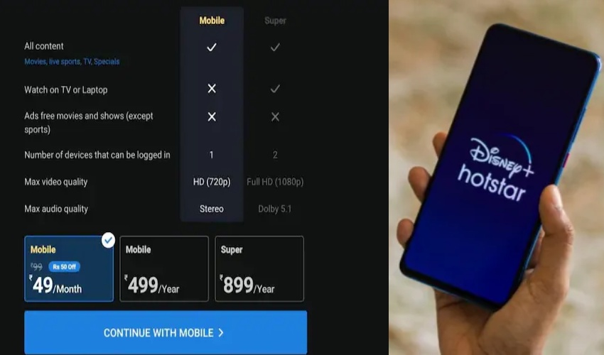 Disney+ Hotstar Rs 49 Monthly Plan Brings Live Cricket Stream To Your Mobile